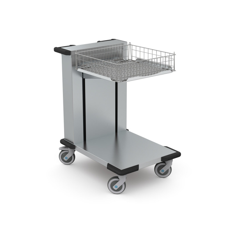Open sided basket dispenser