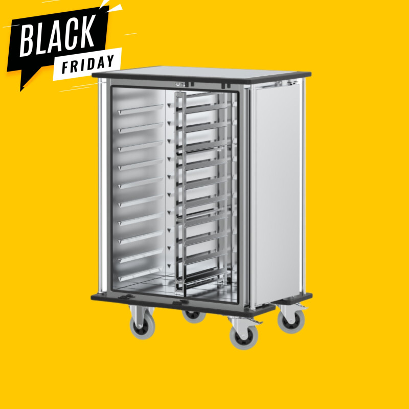 Transport cart for 20 EN trays
